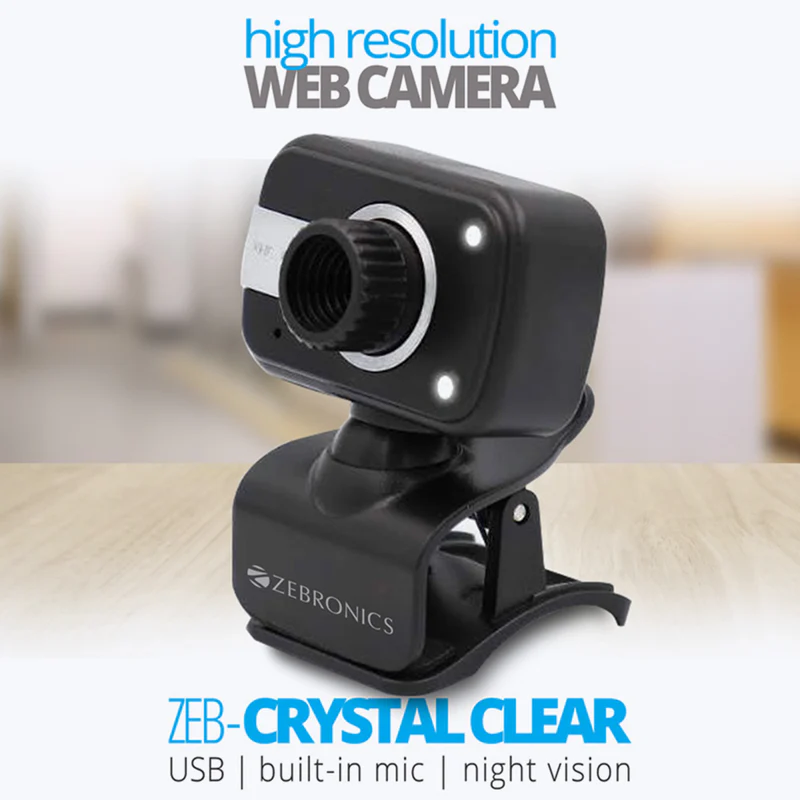 Zebronics Zeb-Crystal Clear Web Camera,