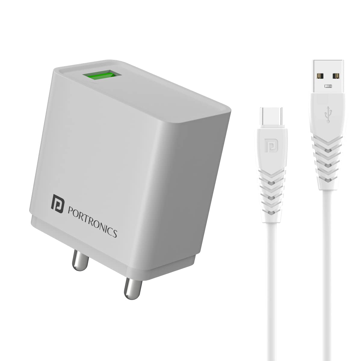 portronics charger with Type c cable