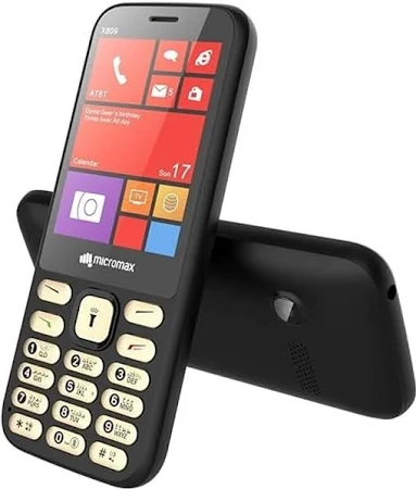Micromax X809 2.8 Inch 1000 mAh 2G GSM Black F