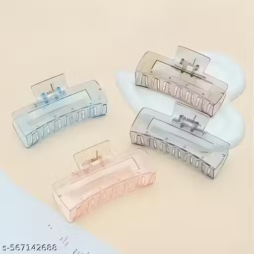transparent claw clip 4pcs for womens and girls