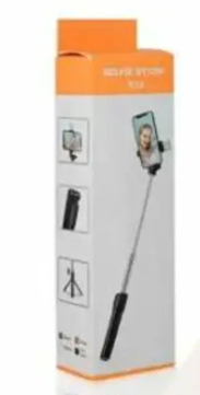 R1s Bluetooth Selfie Sticks with Remote and Selfie Light, 3-in-1 Multifunctional Selfie Stick Tripod Stand Bluetooth Selfie Stick  (Black, Remote Included)