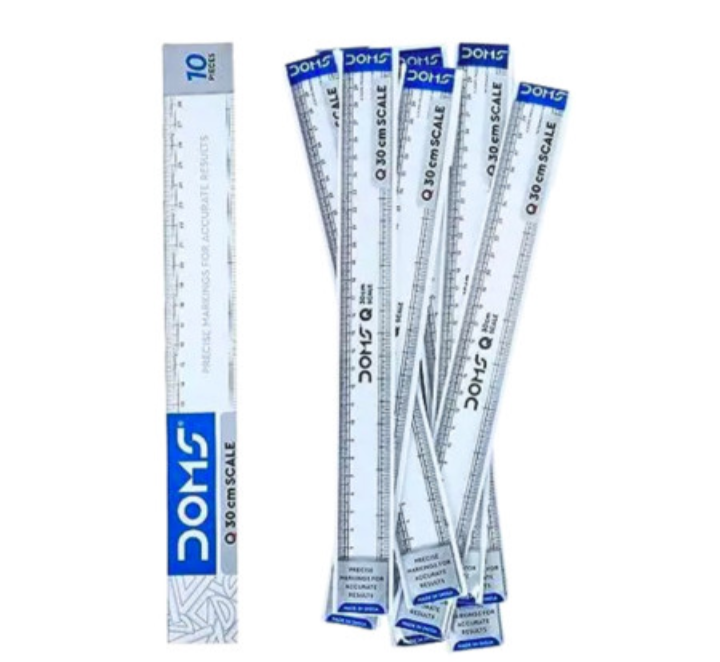 Doms Q 30cm transparent scale